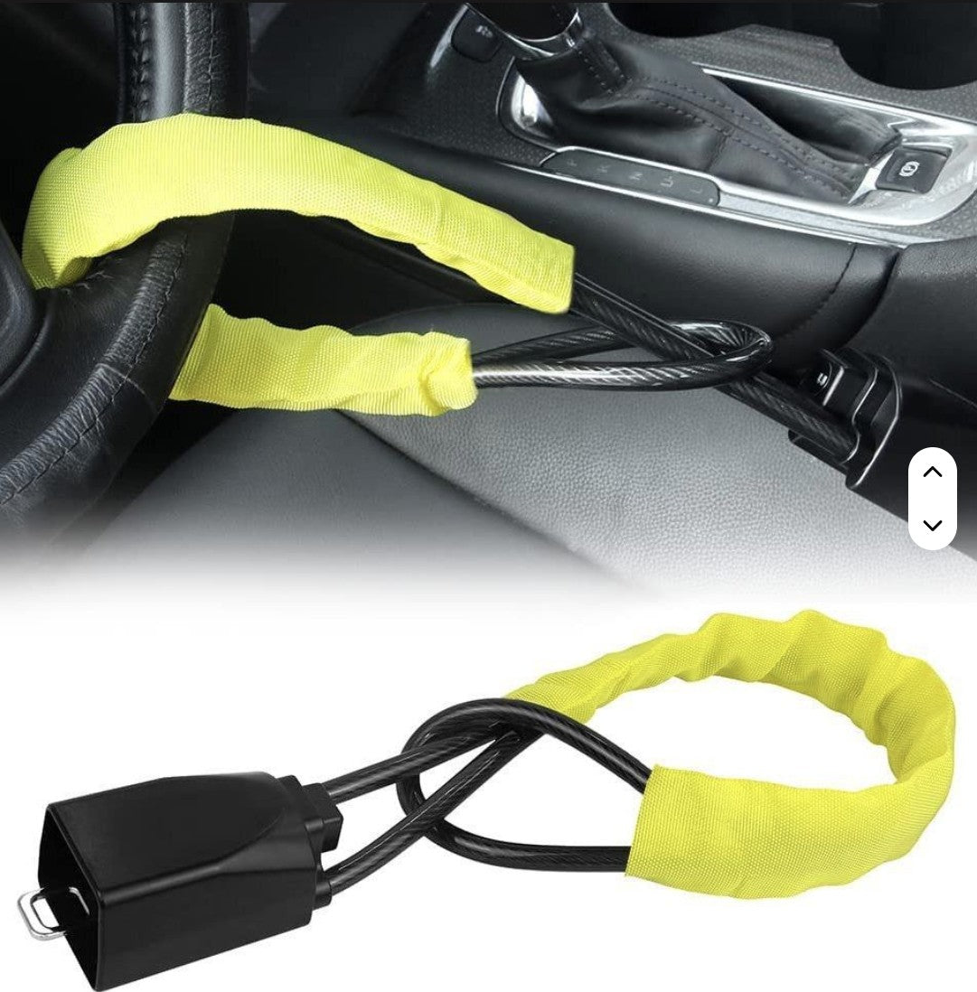 Click N Lock It - Seat Belt To Steering Wheel Lock + ADD FARADAY POUCH TO BASKET FOR FREE