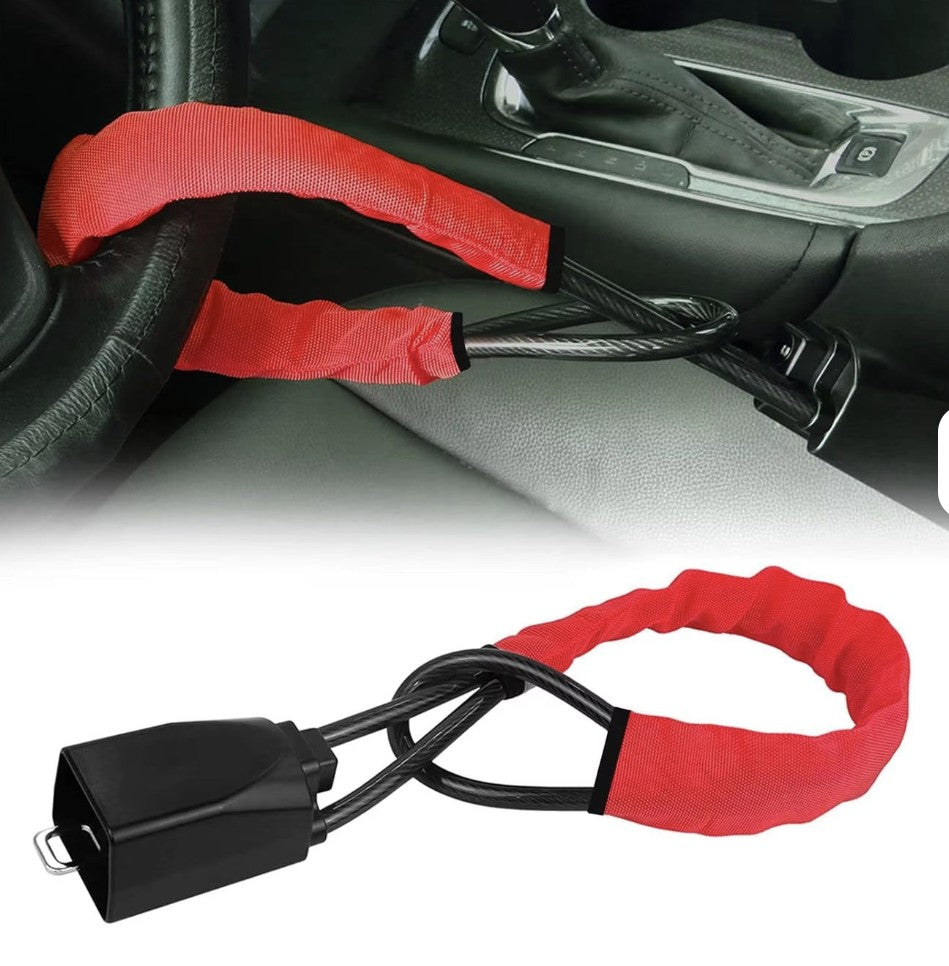 Click N Lock It - Seat Belt To Steering Wheel Lock + ADD FARADAY POUCH TO BASKET FOR FREE